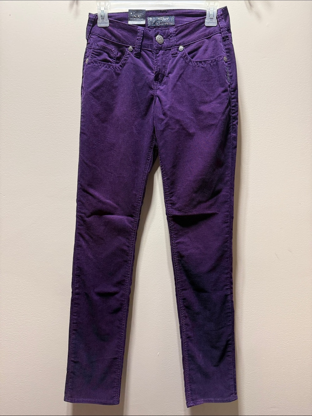 Silver Jeans Purple Skinny Jeans